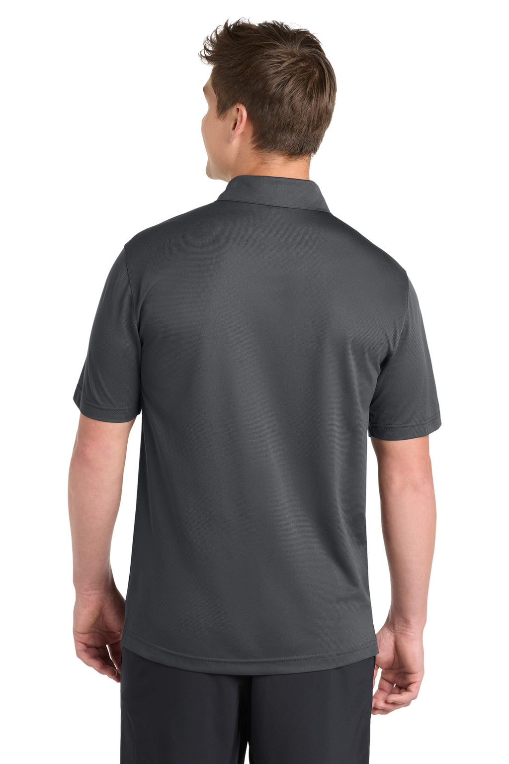 Sport-Tek PosiCharge Active Textured Polo. ST690 - Iron Grey - back