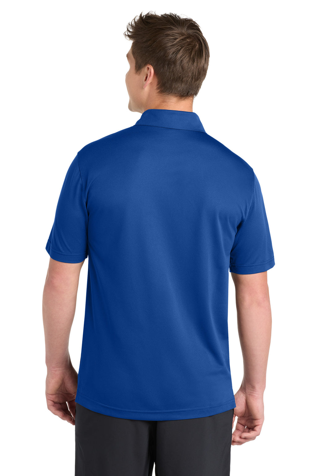 Sport-Tek PosiCharge Active Textured Polo. ST690 - True Royal - back