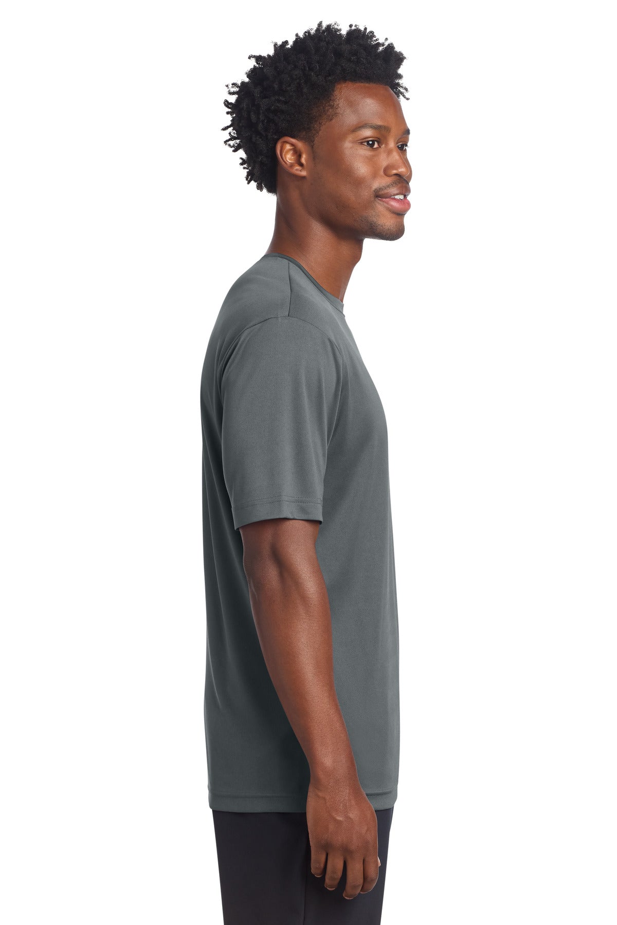 Sport-Tek PosiCharge Re-Compete Tee ST720 - Iron Grey - side