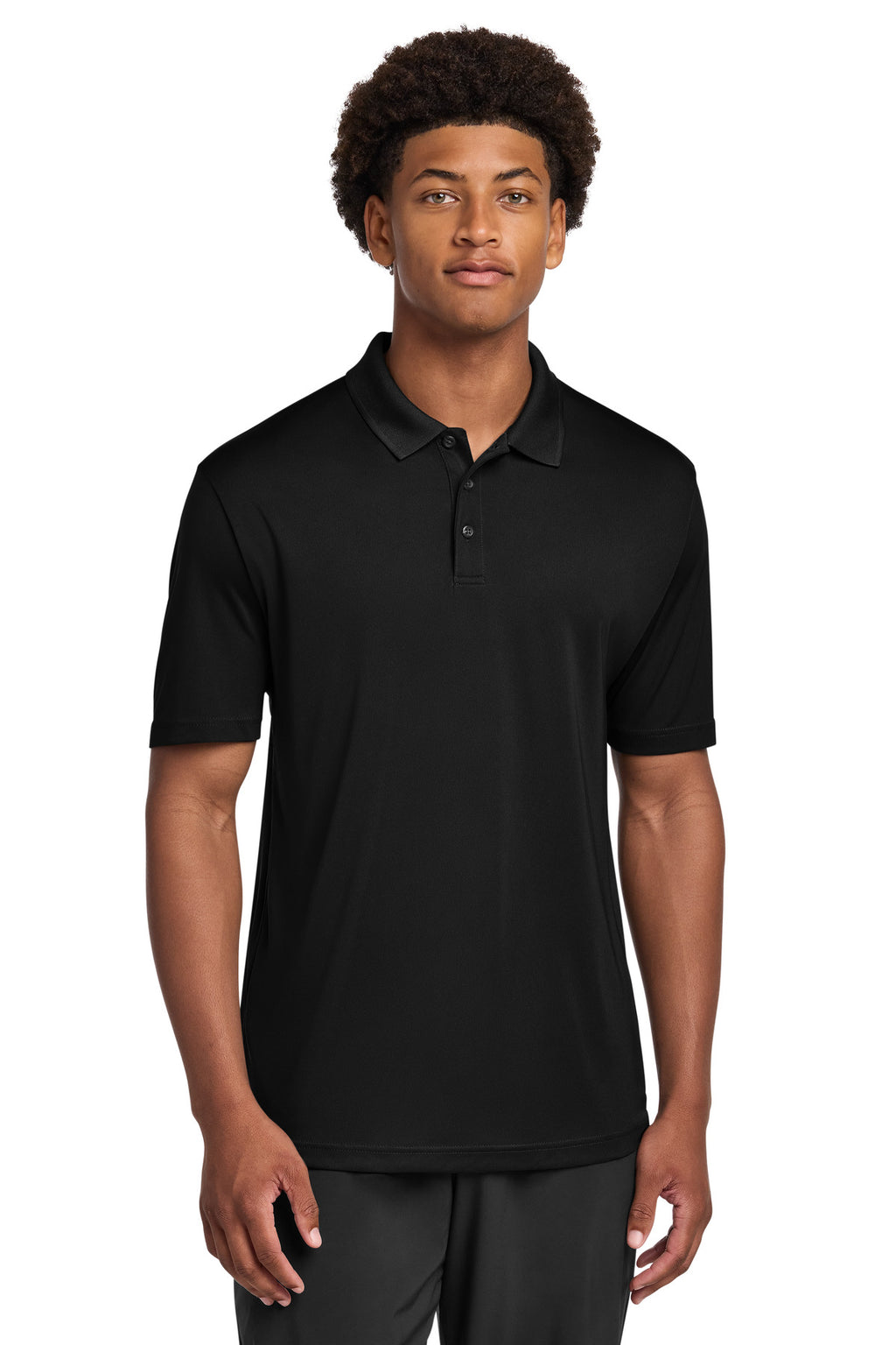 Sport-Tek PosiCharge Re-Compete Polo ST725 - Black - front
