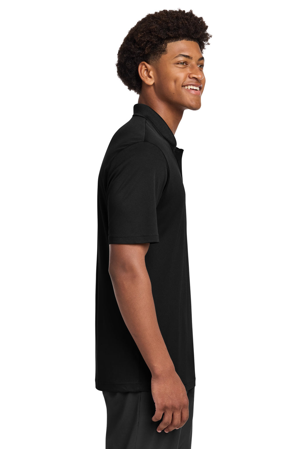 Sport-Tek PosiCharge Re-Compete Polo ST725 - Black - side