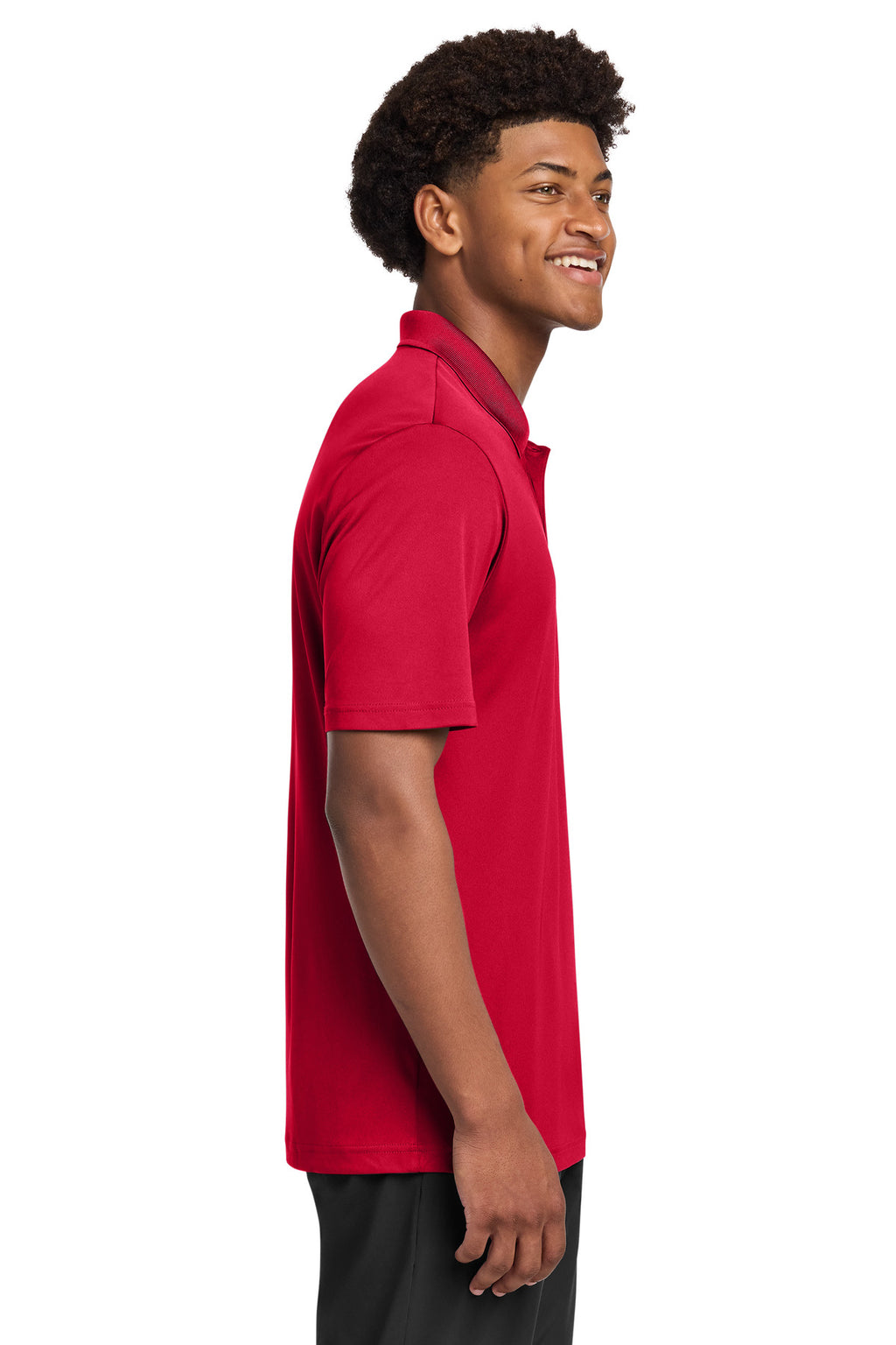 Sport-Tek PosiCharge Re-Compete Polo ST725 - Deep Red - side
