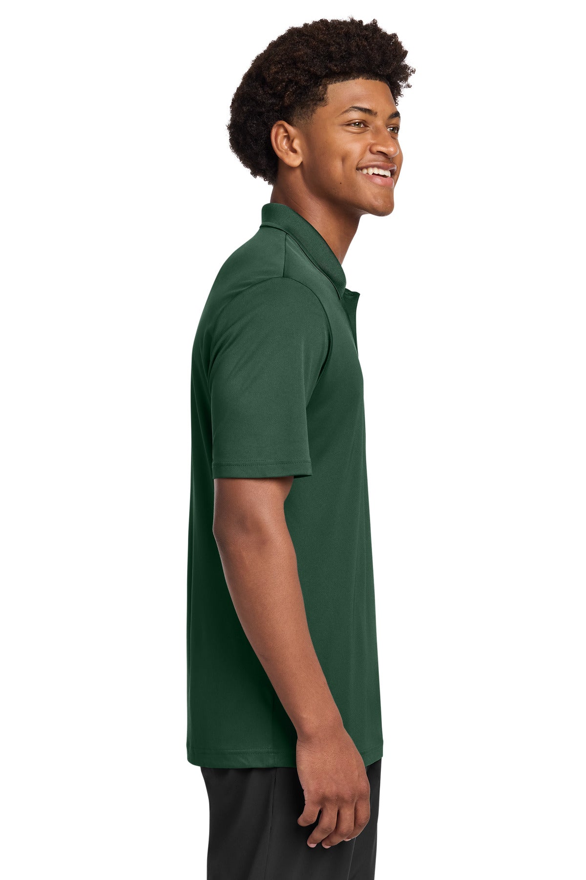 Sport-Tek PosiCharge Re-Compete Polo ST725 - Forest Green - side