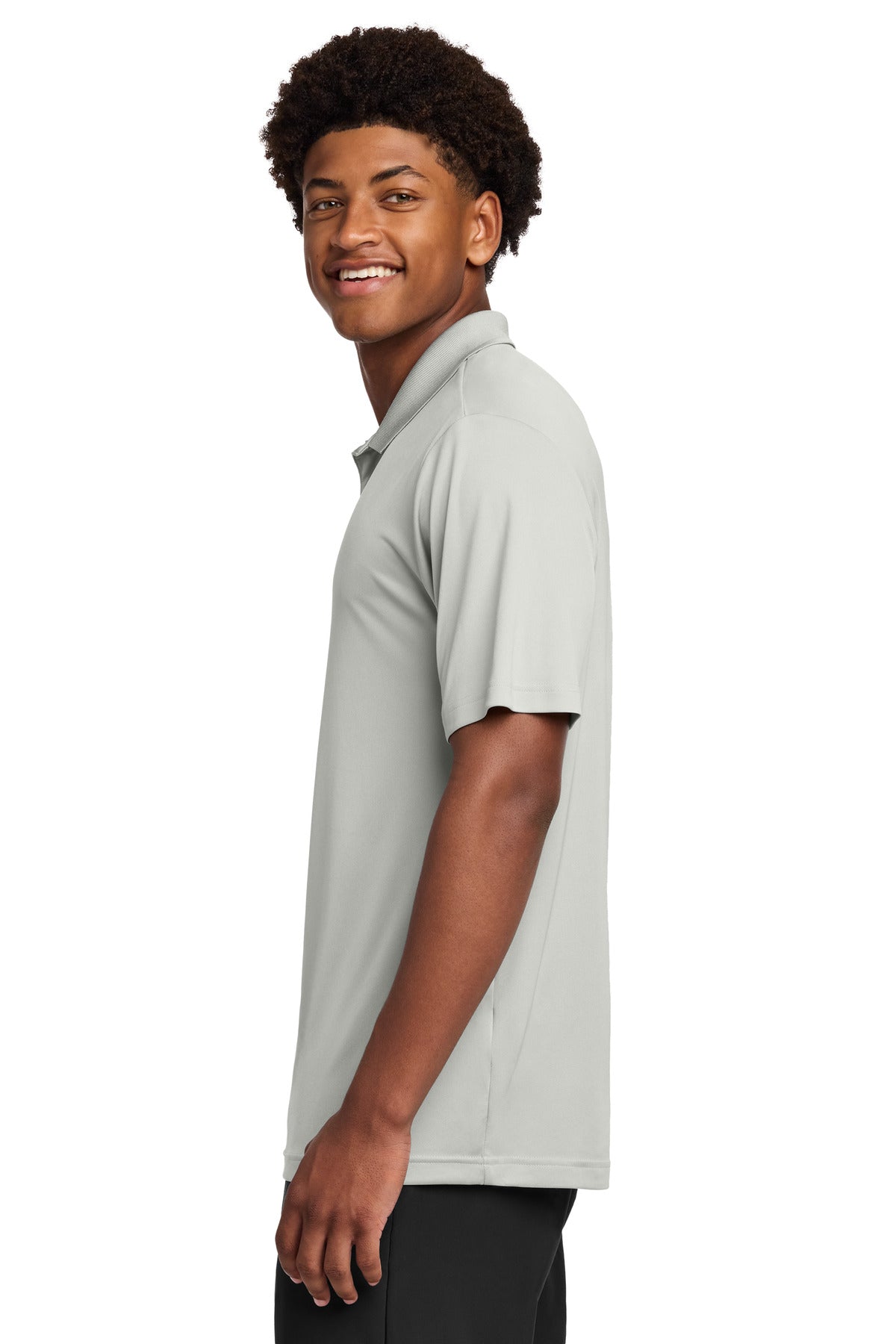 Sport-Tek PosiCharge Re-Compete Polo ST725 - Silver - side