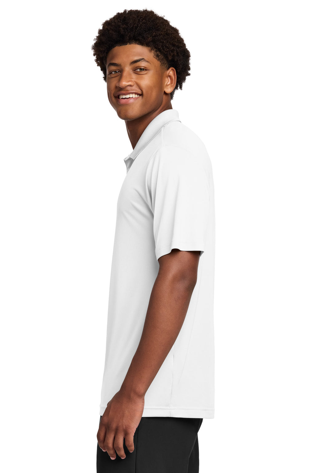 Sport-Tek PosiCharge Re-Compete Polo ST725 - White - side