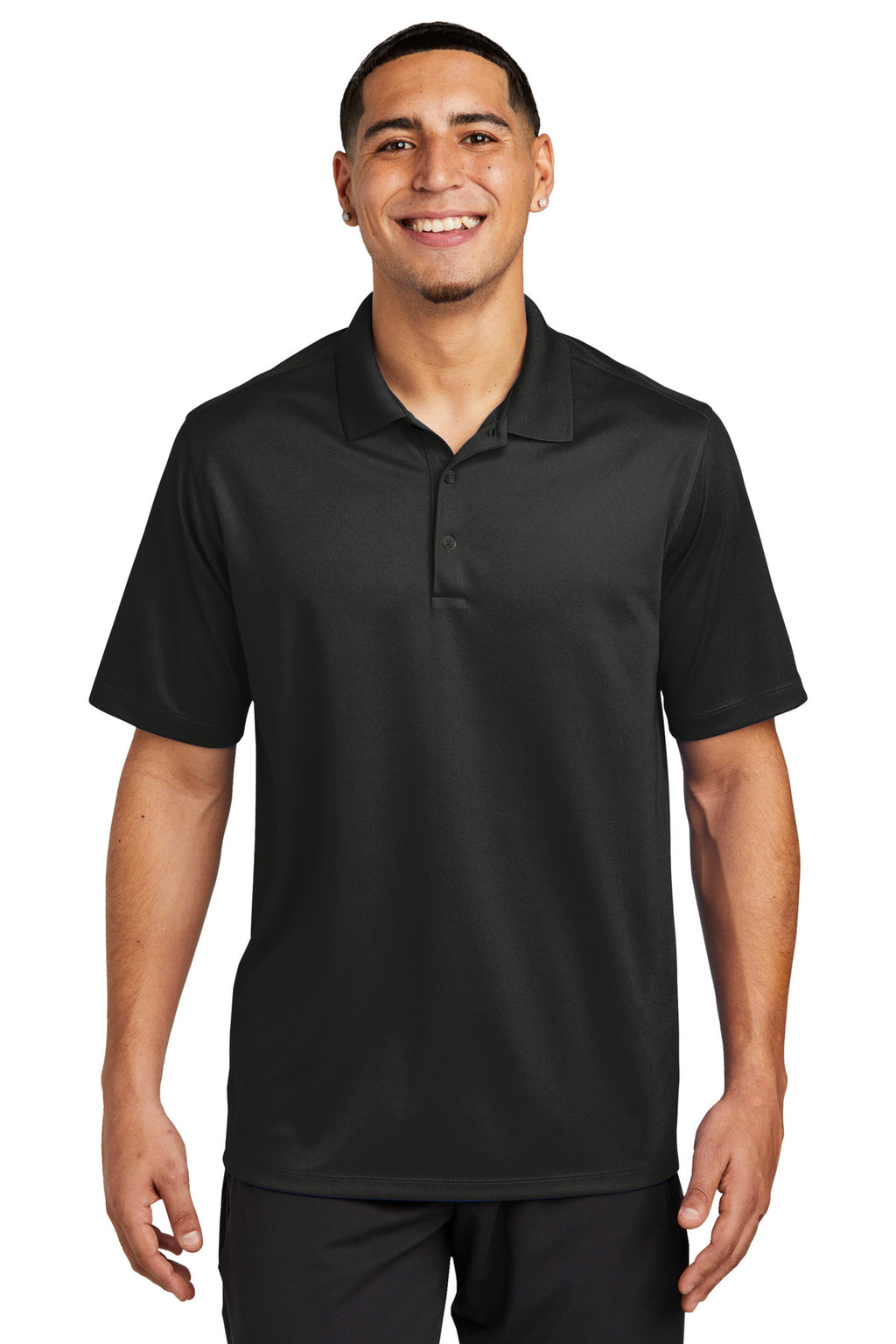 Sport-Tek UV Micropique Polo ST740 - Black - front