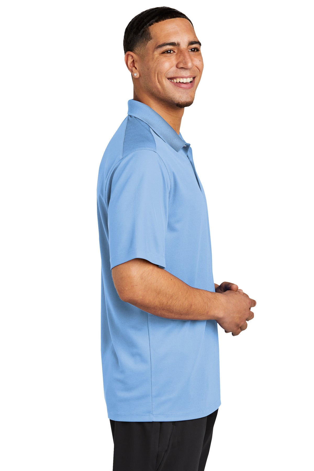 Sport-Tek UV Micropique Polo ST740 - Carolina Blue - side