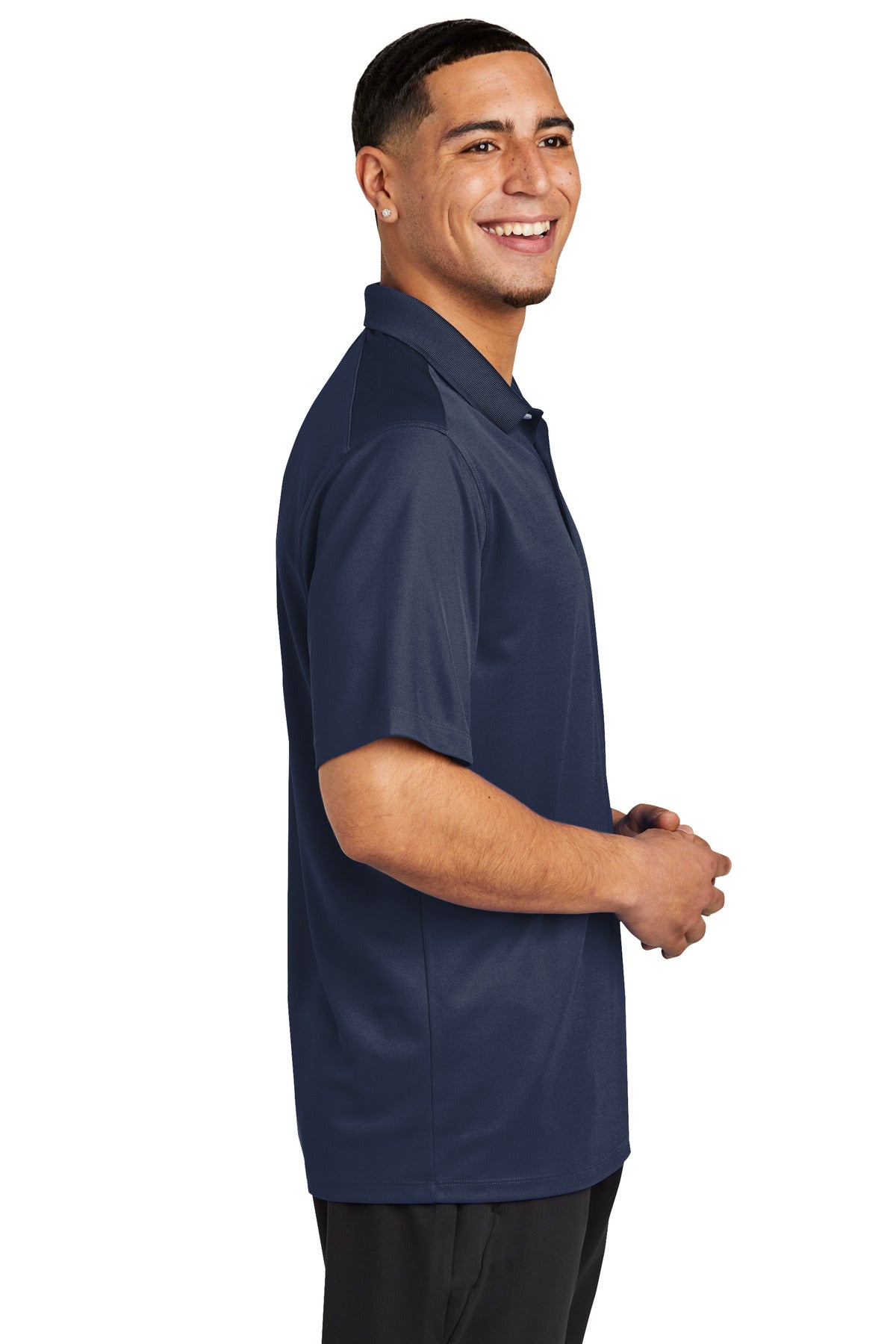 Sport-Tek UV Micropique Polo ST740 - True Navy - side