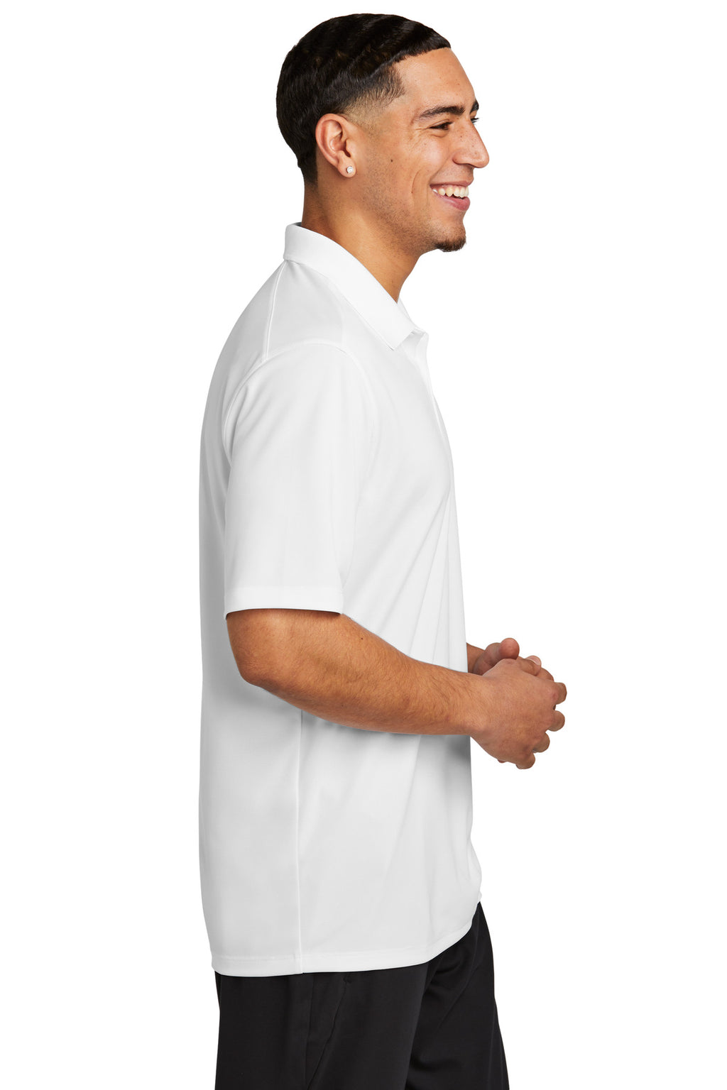 Sport-Tek UV Micropique Polo ST740 - White - side