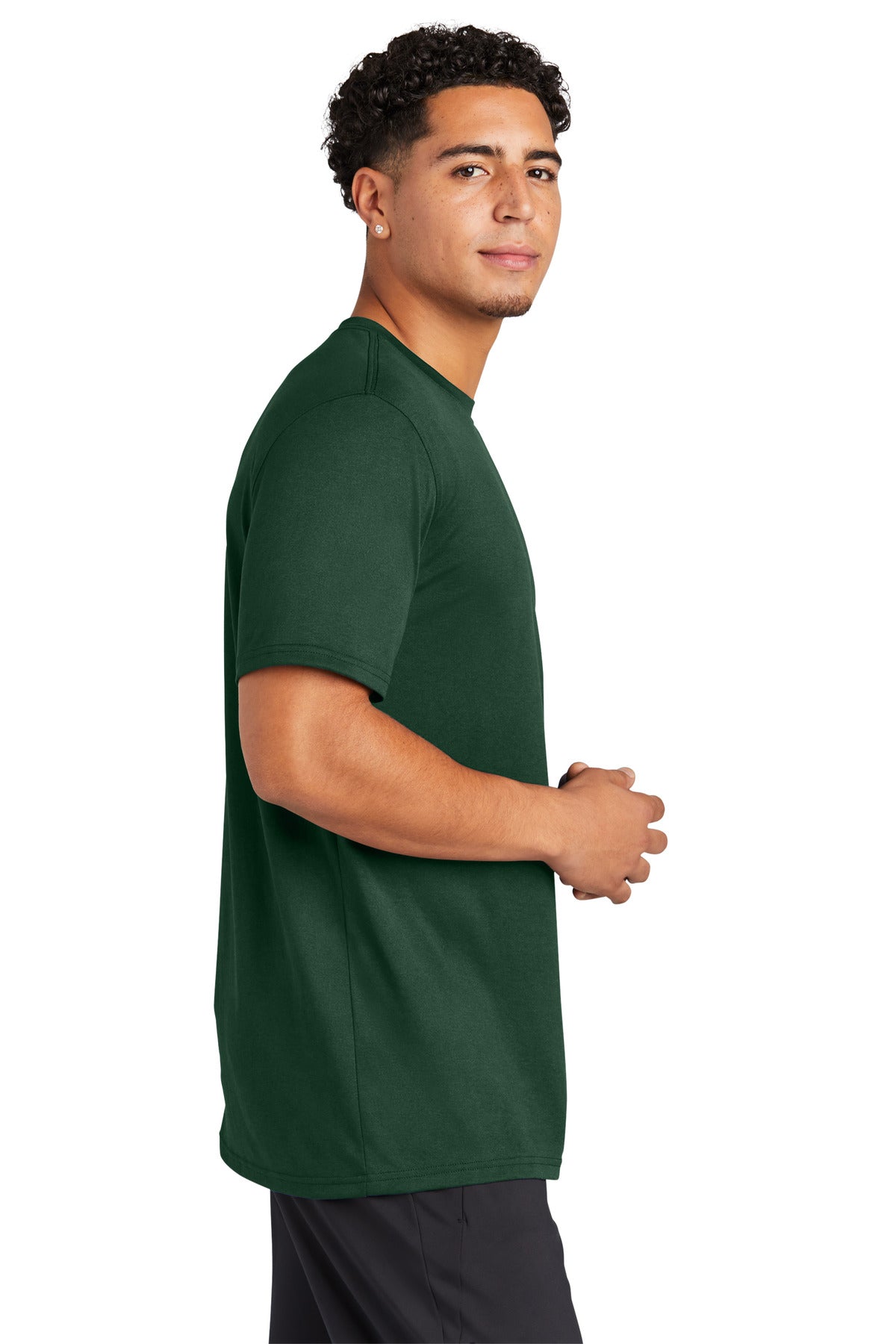 Sport-Tek Echo Tee ST760 - Forest Green - side