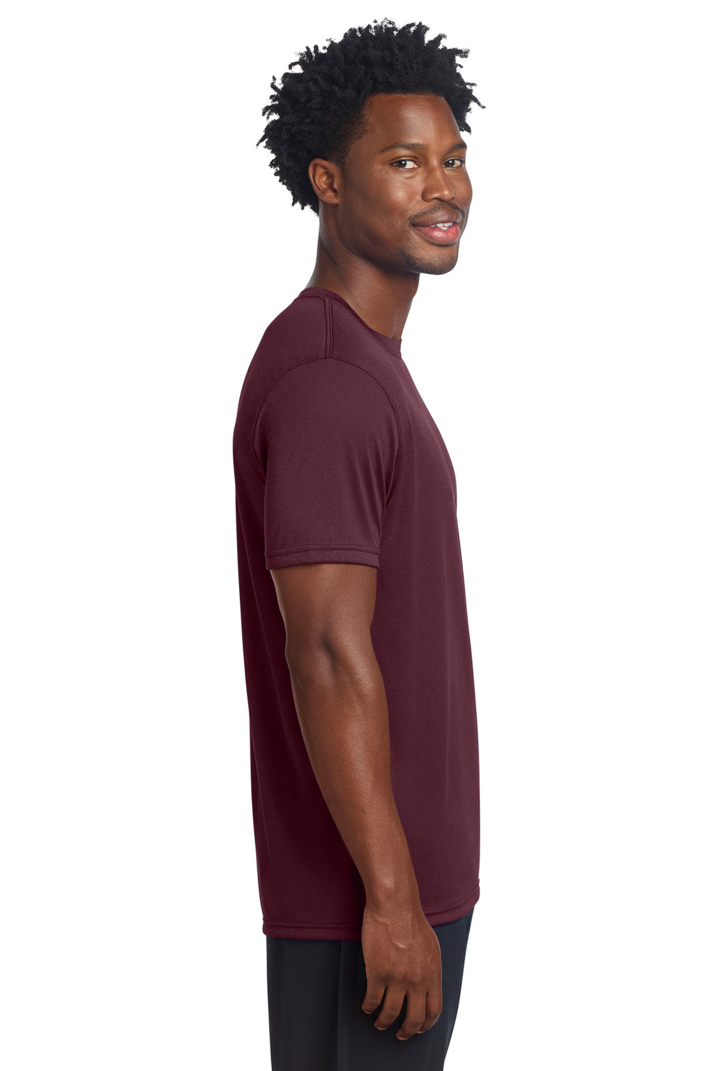 Sport-Tek Echo Tee ST760 - Maroon - side