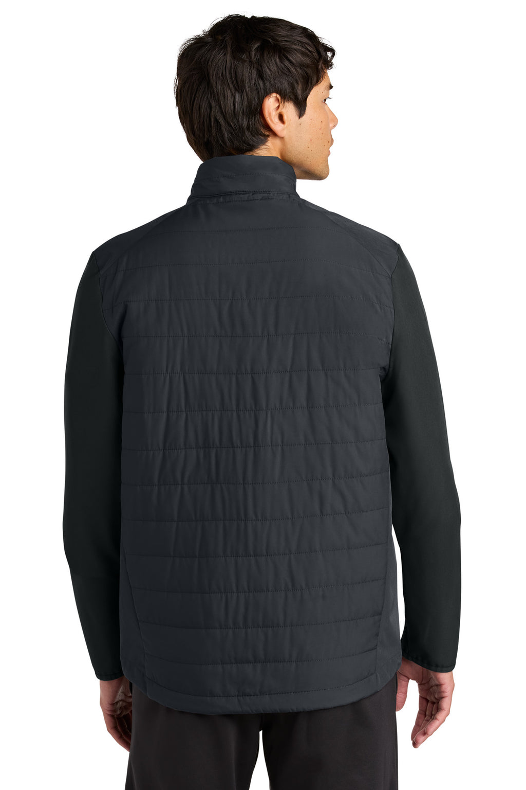Sport-Tek Teknical Hybrid Jacket ST940 - Black - back