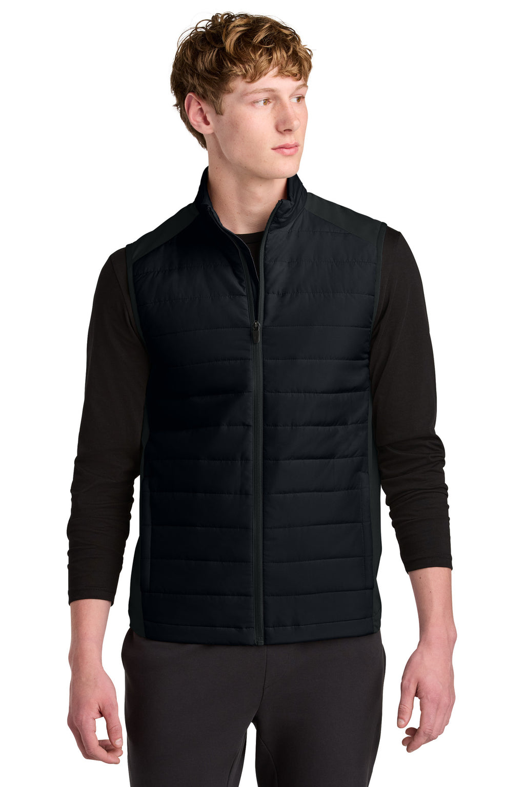 Sport-Tek Teknical Hybrid Vest ST941 - Black - front