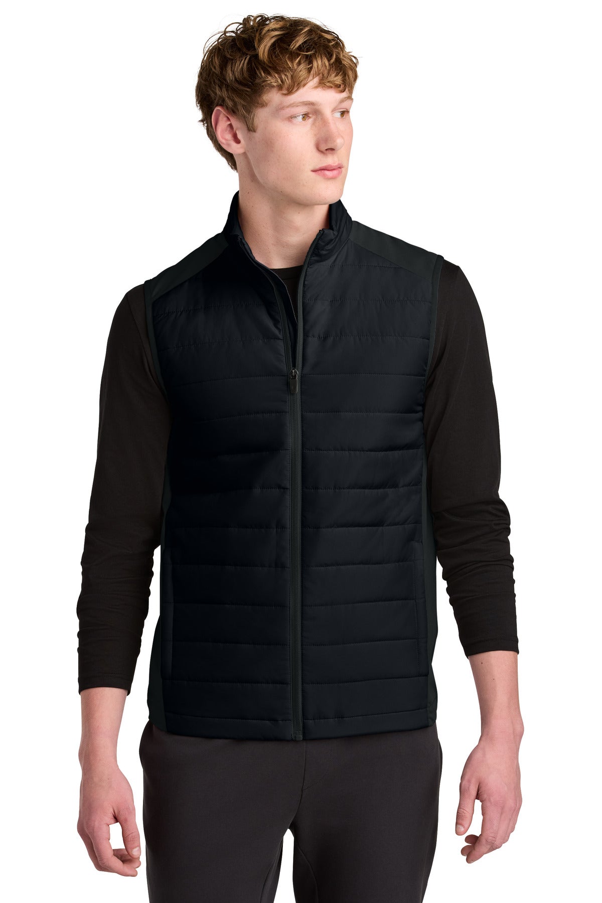 Sport-Tek Teknical Hybrid Vest ST941 - Black - front