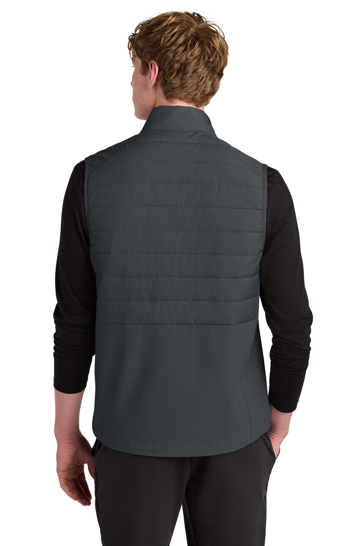 Sport-Tek Teknical Hybrid Vest ST941 - Iron Grey - back