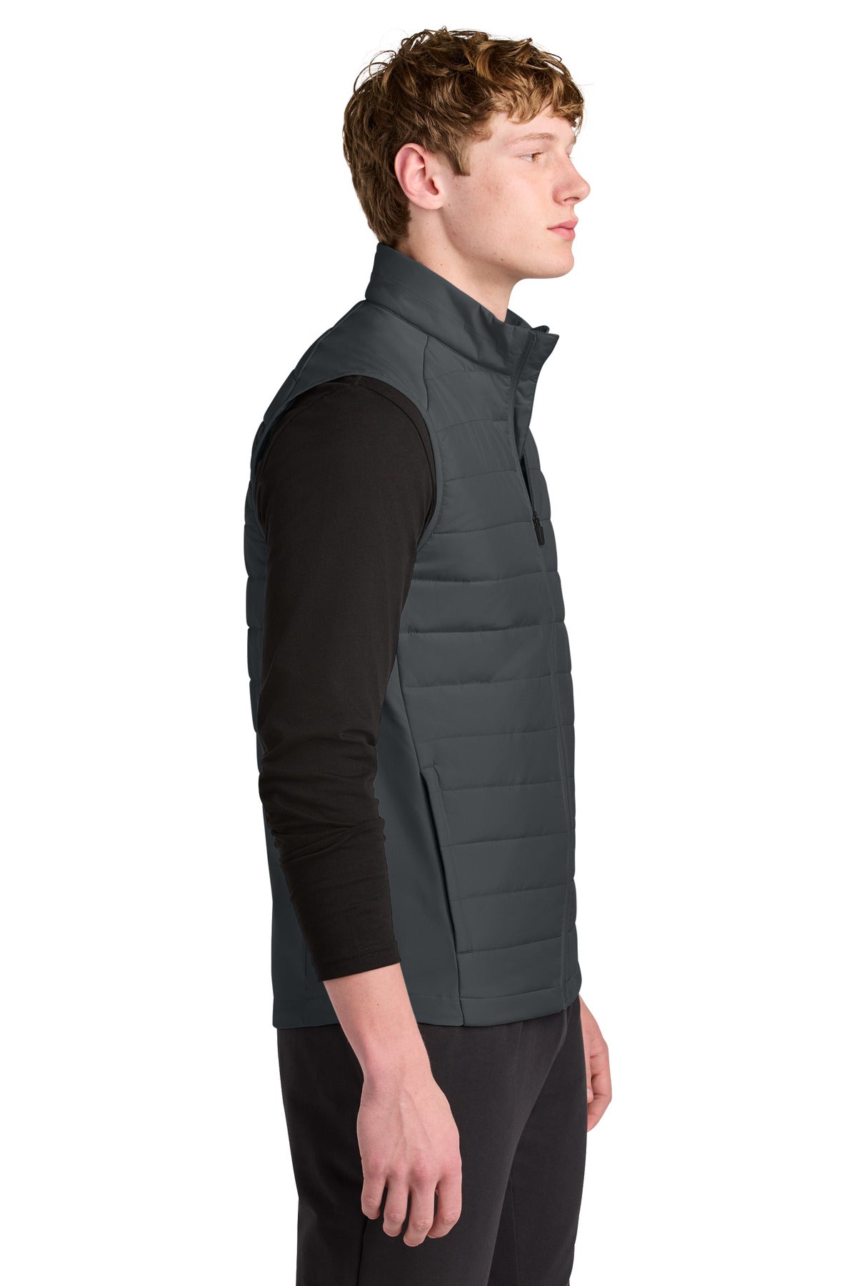 Sport-Tek Teknical Hybrid Vest ST941 - Iron Grey - side