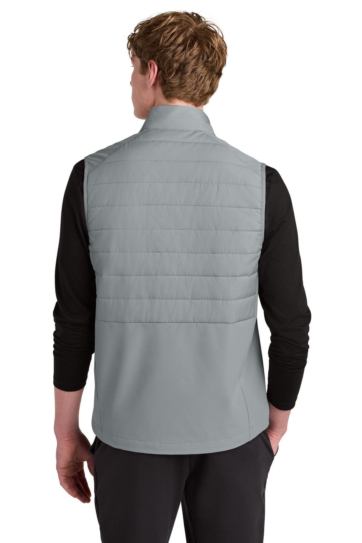 Sport-Tek Teknical Hybrid Vest ST941 - Silver - back