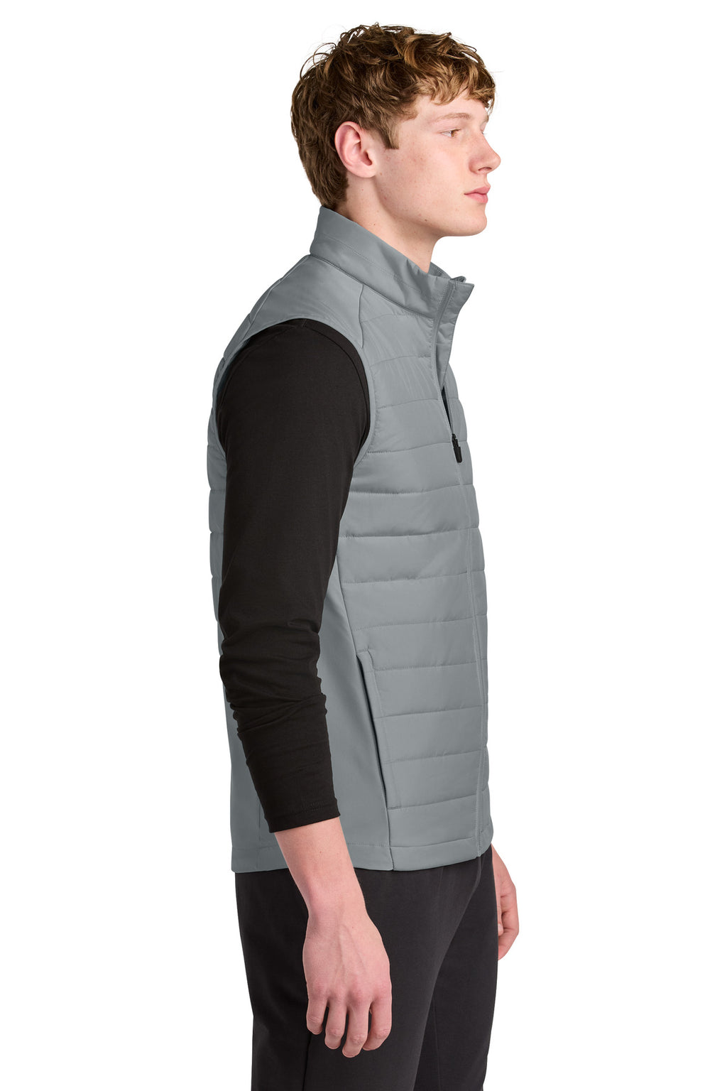 Sport-Tek Teknical Hybrid Vest ST941 - Silver - side