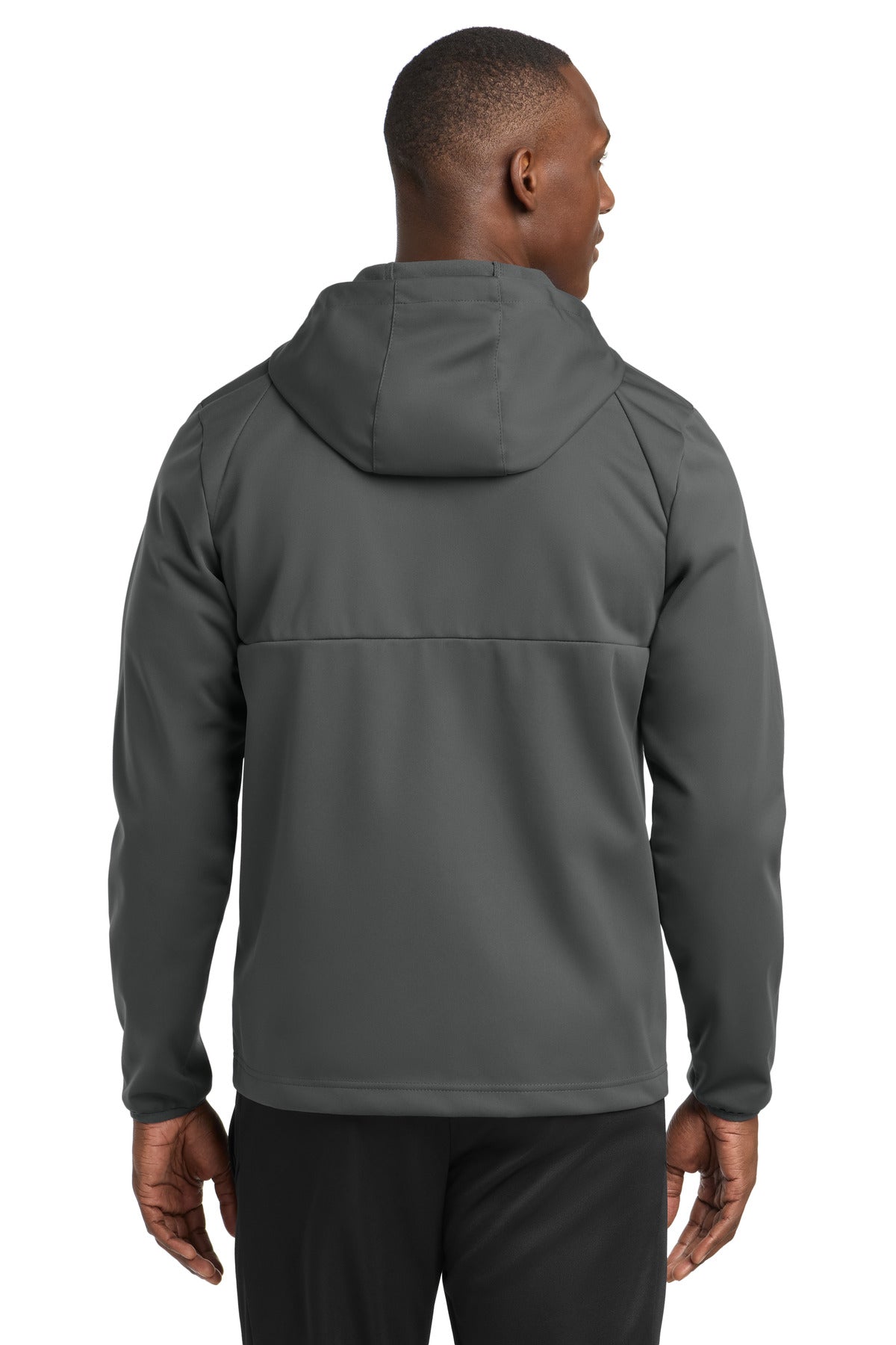 Sport-Tek Hooded Soft Shell Jacket ST980 - Graphite - back