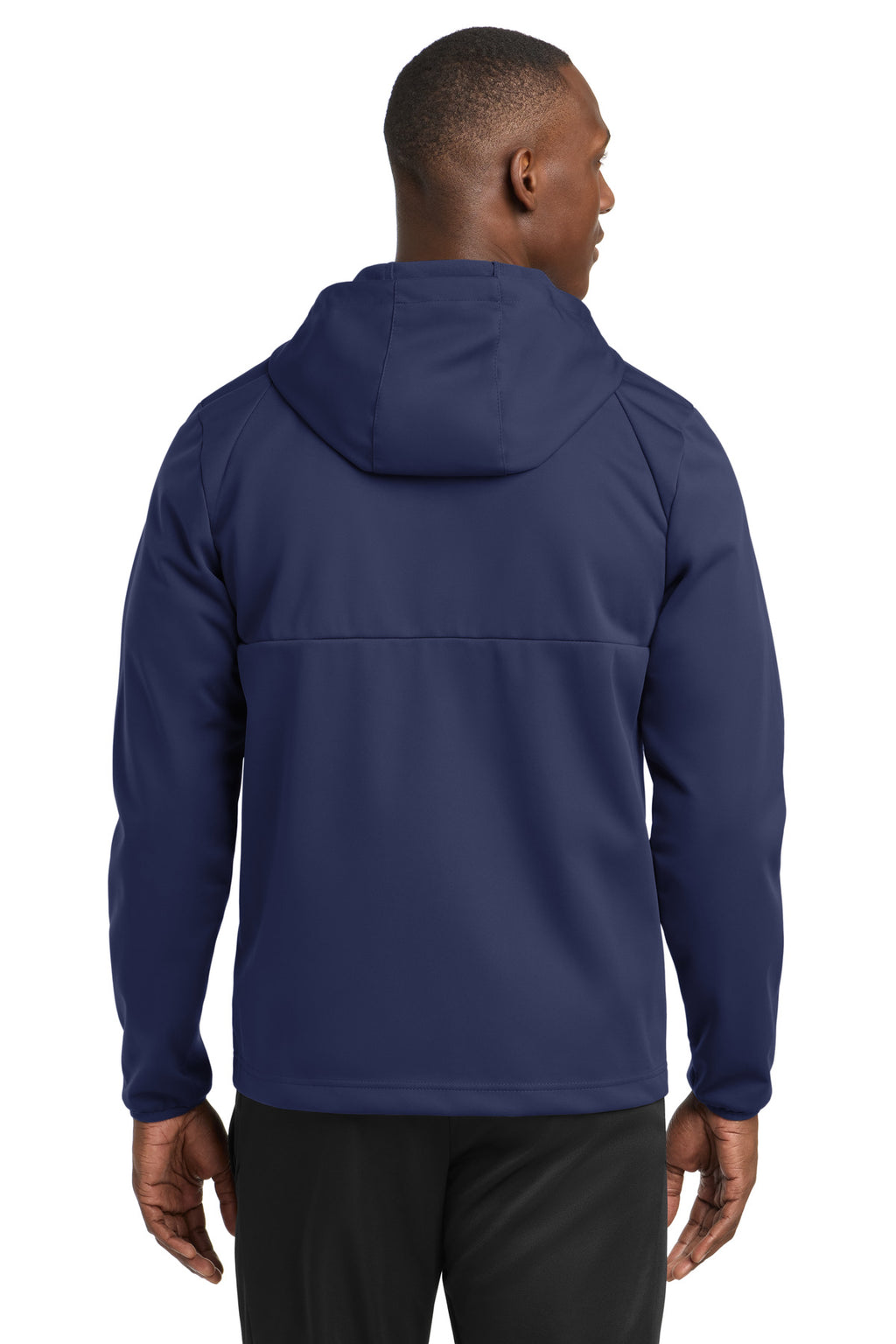 Sport-Tek Hooded Soft Shell Jacket ST980 - True Navy - back