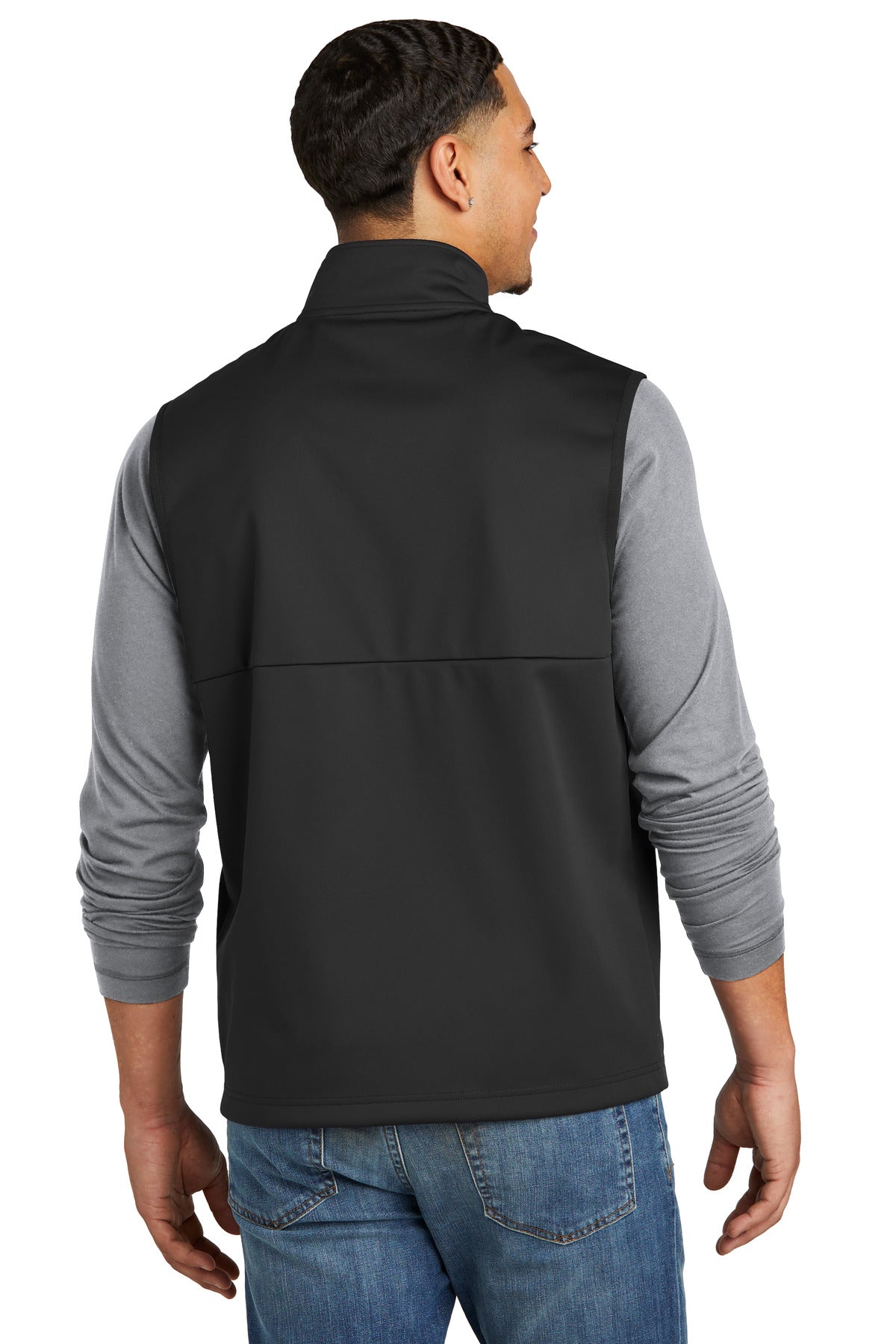 Sport-Tek Soft Shell Vest ST981 - Deep Black - back