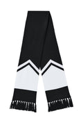 Sport-Tek Gameday Scarf STA06 - Black/ White - front