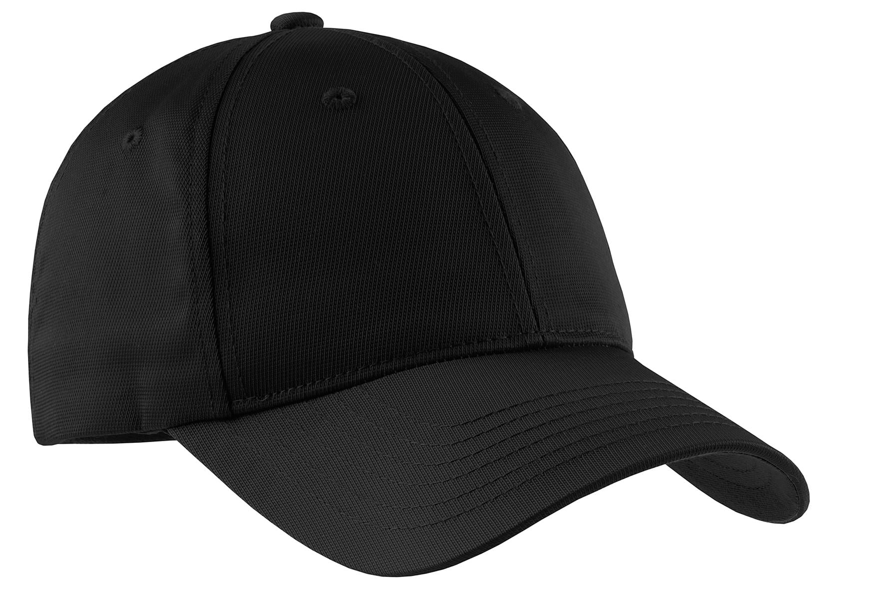 DISCONTINUED Sport-Tek Youth Dry Zone Nylon Cap. YSTC10 - Black - front