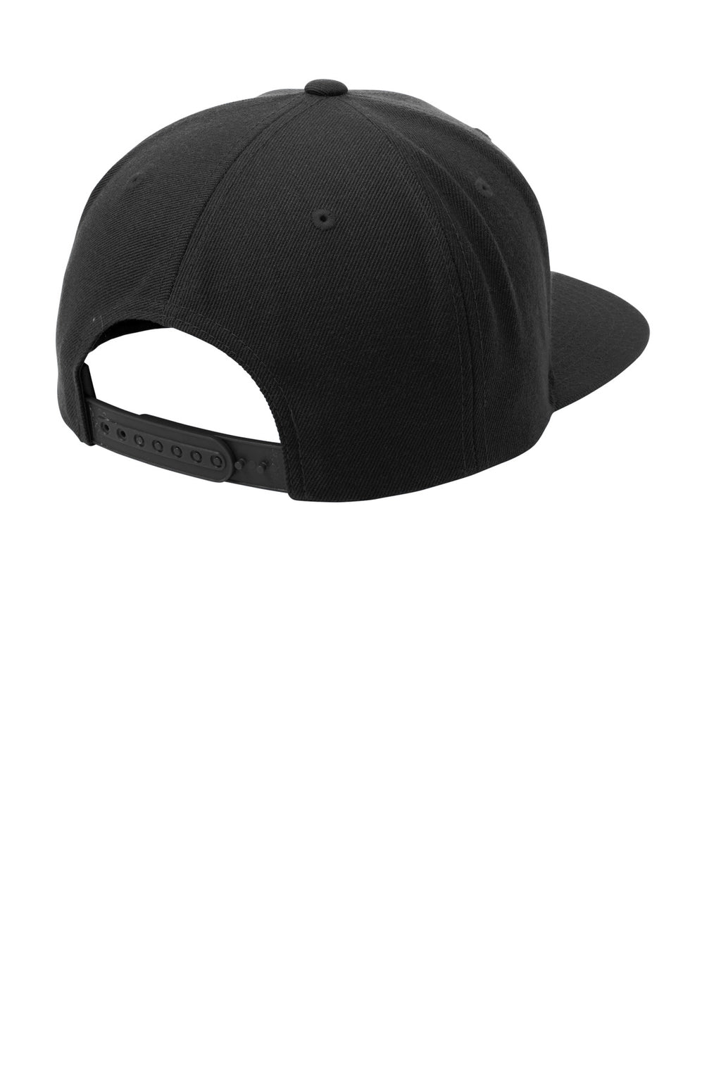 Sport-Tek YP Classics Flat Bill Snapback Cap. STC19 - Black - back