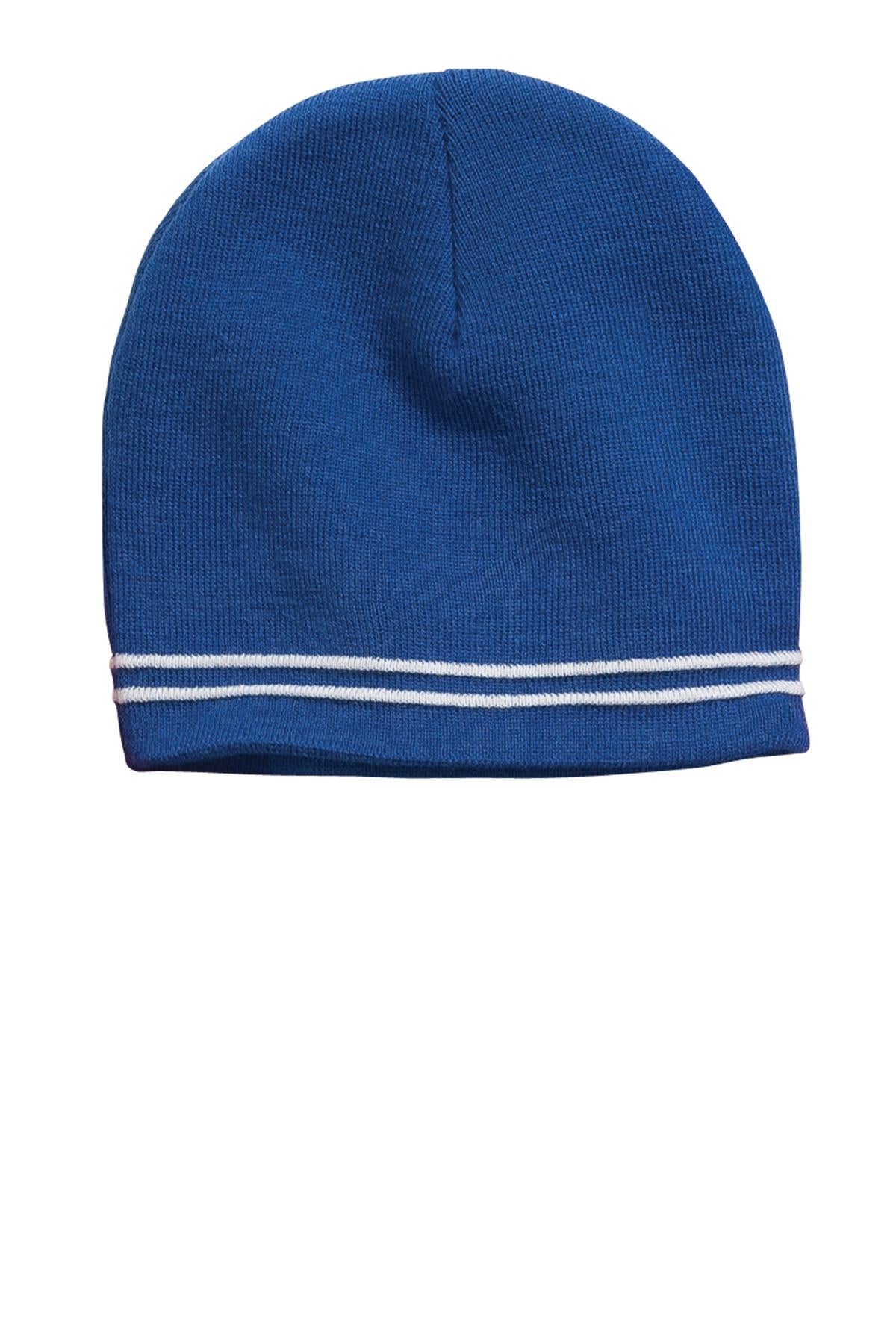 DISCONTINUED Sport-Tek Spectator Beanie. STC20 - True Royal/ White - front