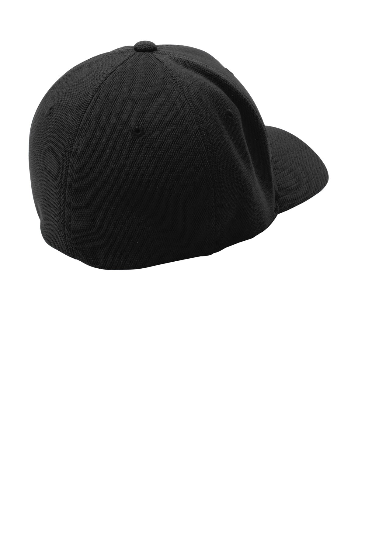 Sport-Tek Flexfit Cool & Dry Poly Block Mesh Cap. STC22 - Black - back