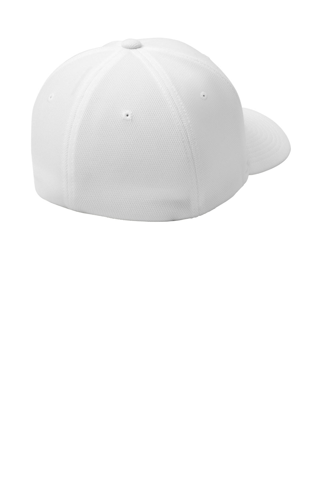 Sport-Tek Flexfit Cool & Dry Poly Block Mesh Cap. STC22 - White - back