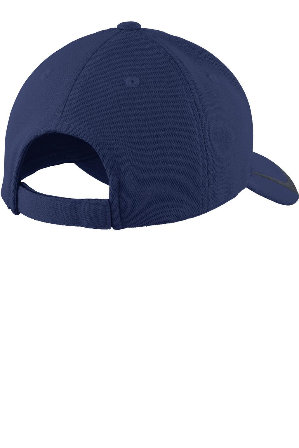 Sport-Tek Pique Colorblock Cap. STC24 - True Navy/ Graphite - back