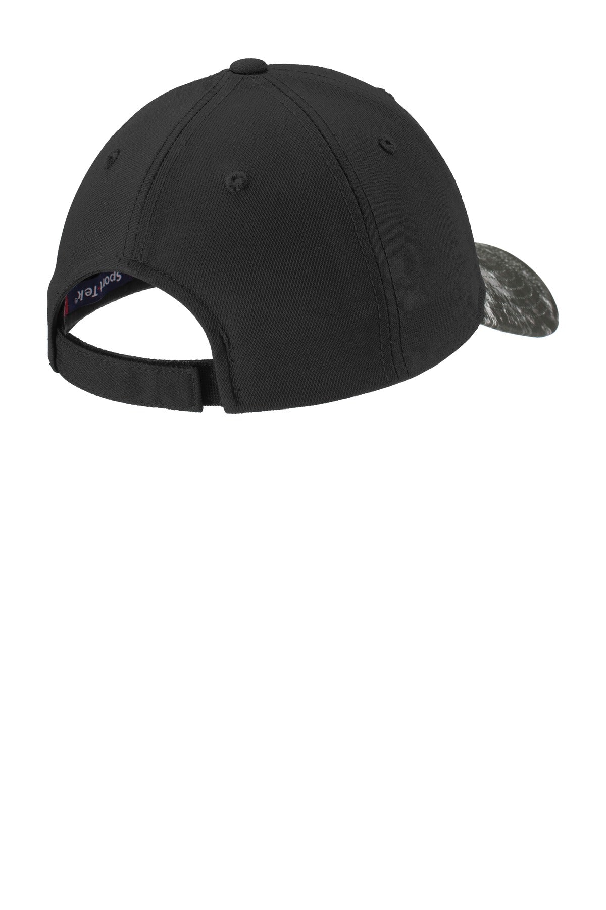 DISCONTINUED Sport-Tek Mineral Freeze Cap. STC32 - Black/ Black - back