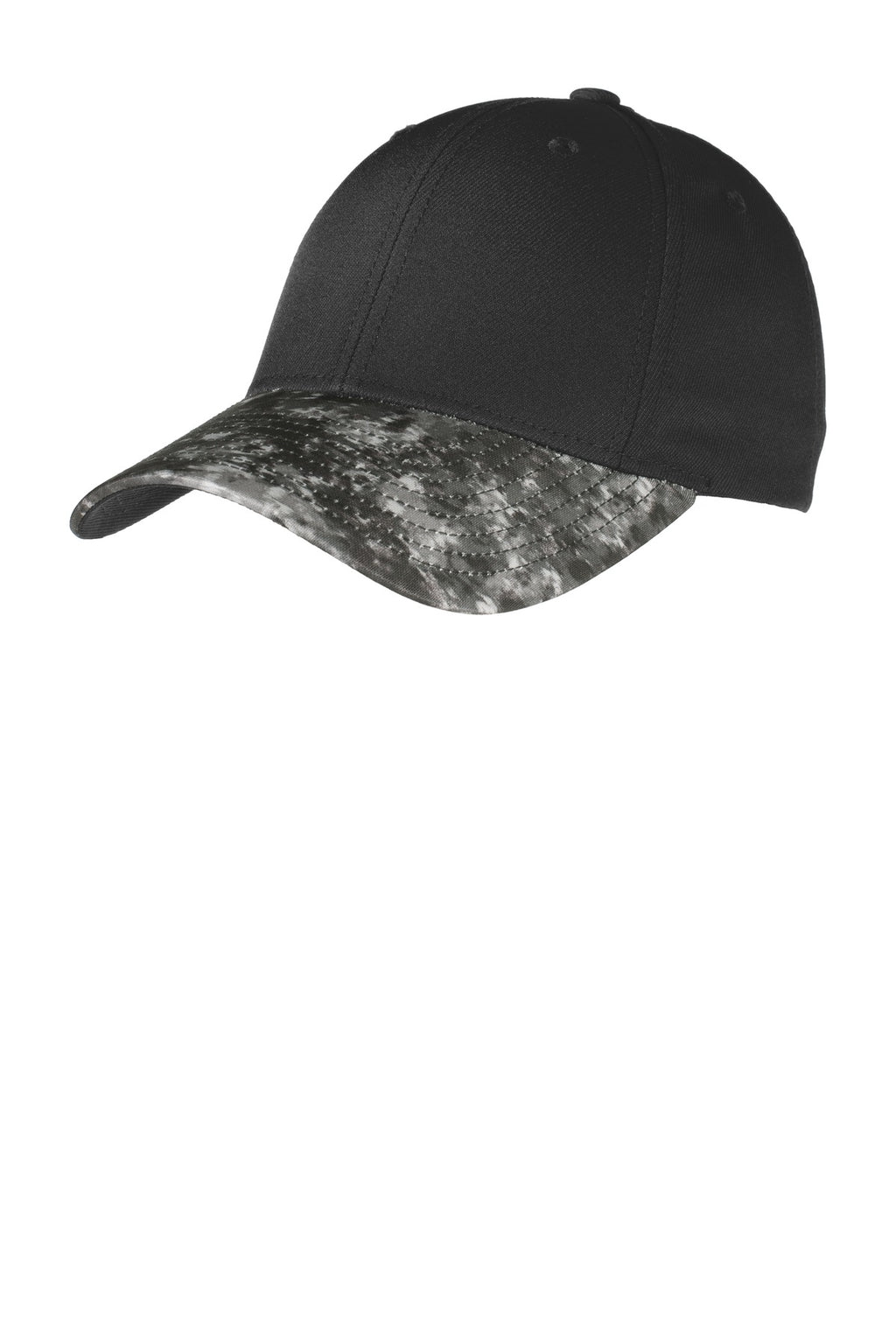 DISCONTINUED Sport-Tek Mineral Freeze Cap. STC32 - Black/ Black - front