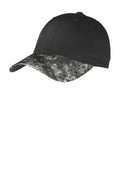 DISCONTINUED Sport-Tek Mineral Freeze Cap. STC32 - Black/ Black - front