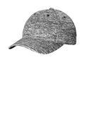DISCONTINUED Sport-Tek PosiCharge Electric Heather Cap. STC34 - Black Electric - front