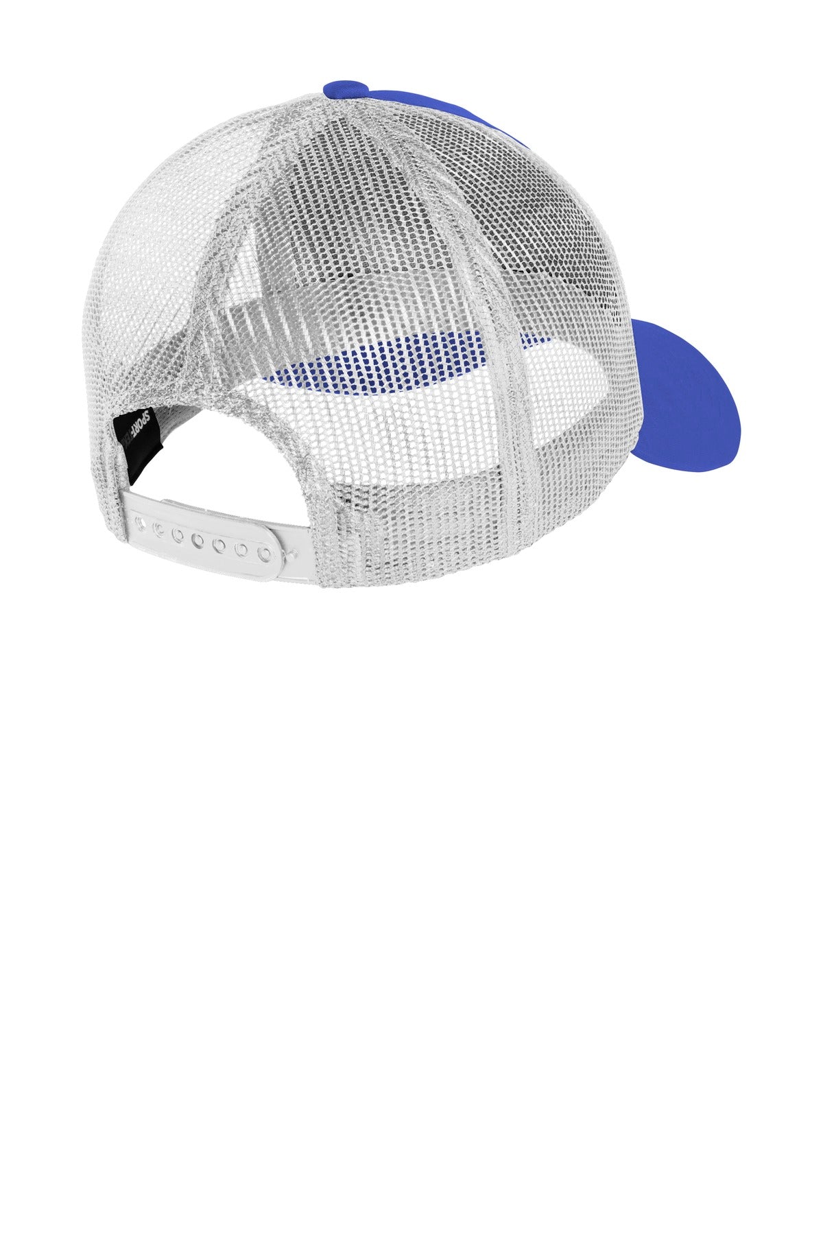 DISCONTINUED Sport-Tek PosiCharge Competitor Mesh Back Cap. STC36 - True Royal/ White - back