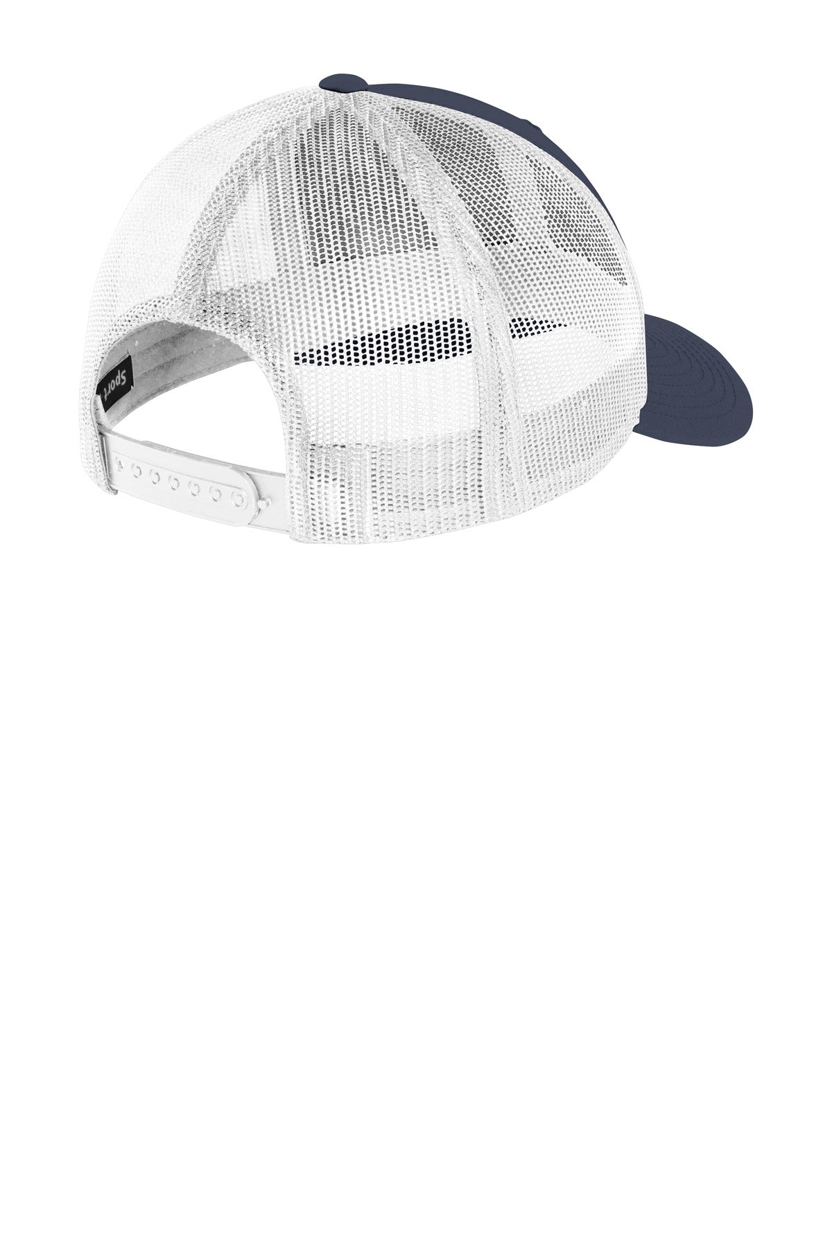 Sport-Tek YP Classics Retro Trucker Cap. STC39 - True Navy/ White - back