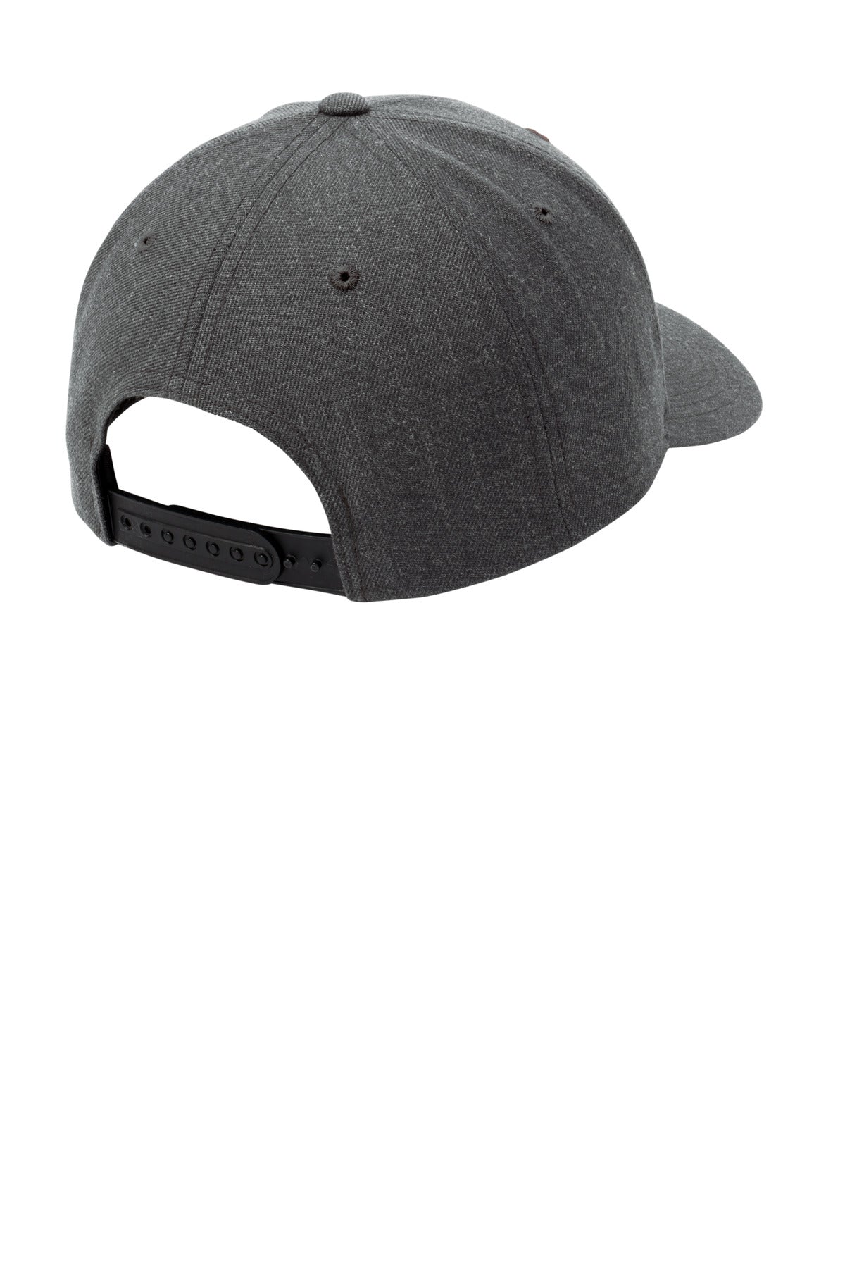 Sport-Tek YP Classics Curve Bill Snapback Cap. STC43 - Dark Heather Grey - back