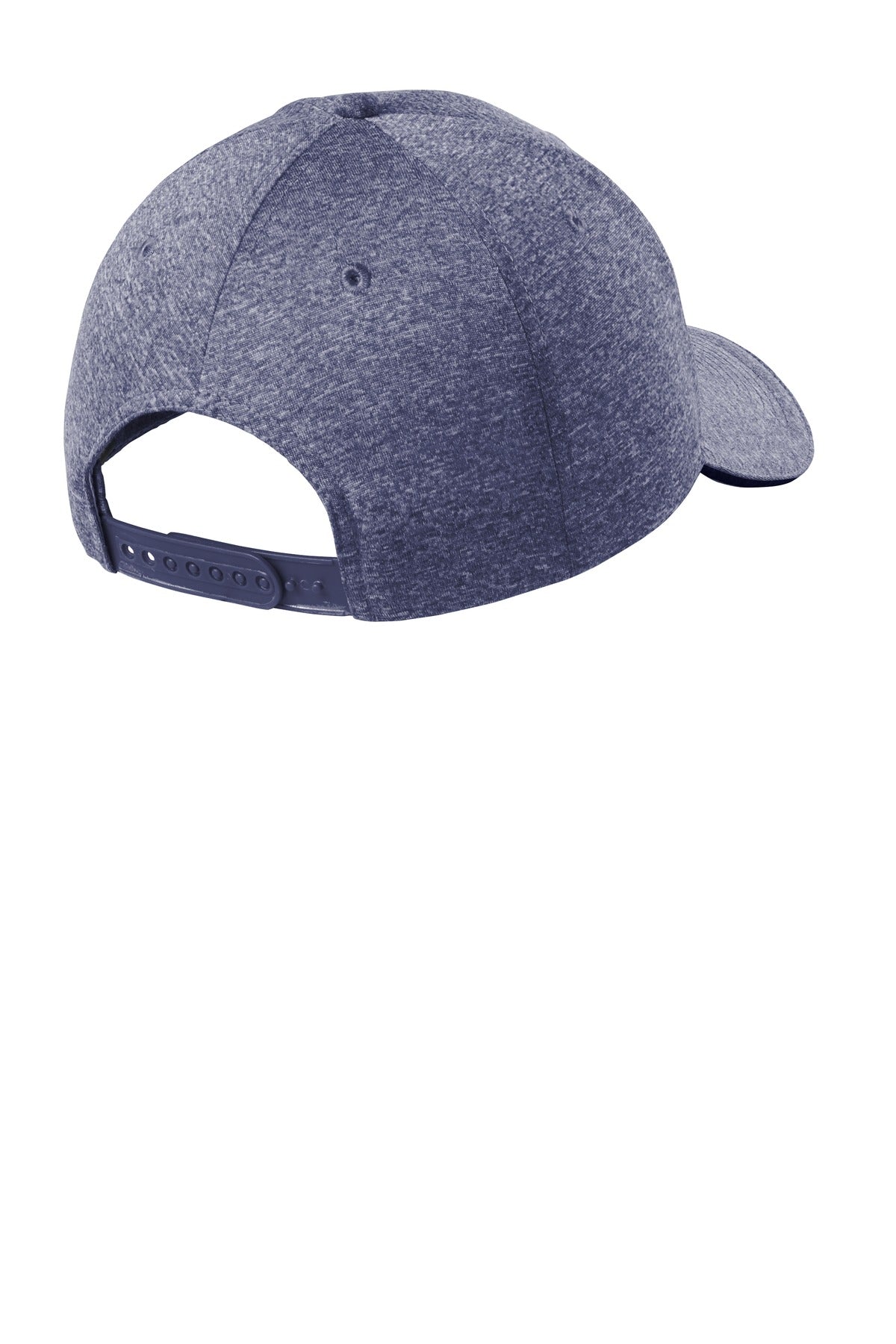 DISCONTINUED Sport-Tek Contender Snapback Cap. STC44 - True Navy Heather/ True Navy - back