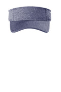 DISCONTINUED Sport-Tek Contender Visor. STC45 - True Navy Heather/ True Navy - front