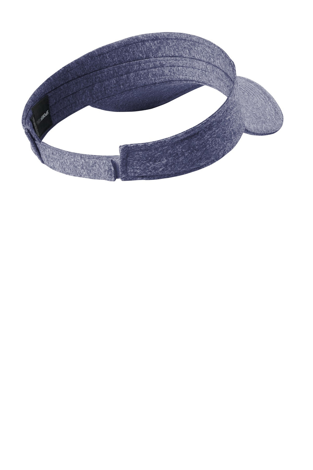 DISCONTINUED Sport-Tek Contender Visor. STC45 - True Navy Heather/ True Navy - back