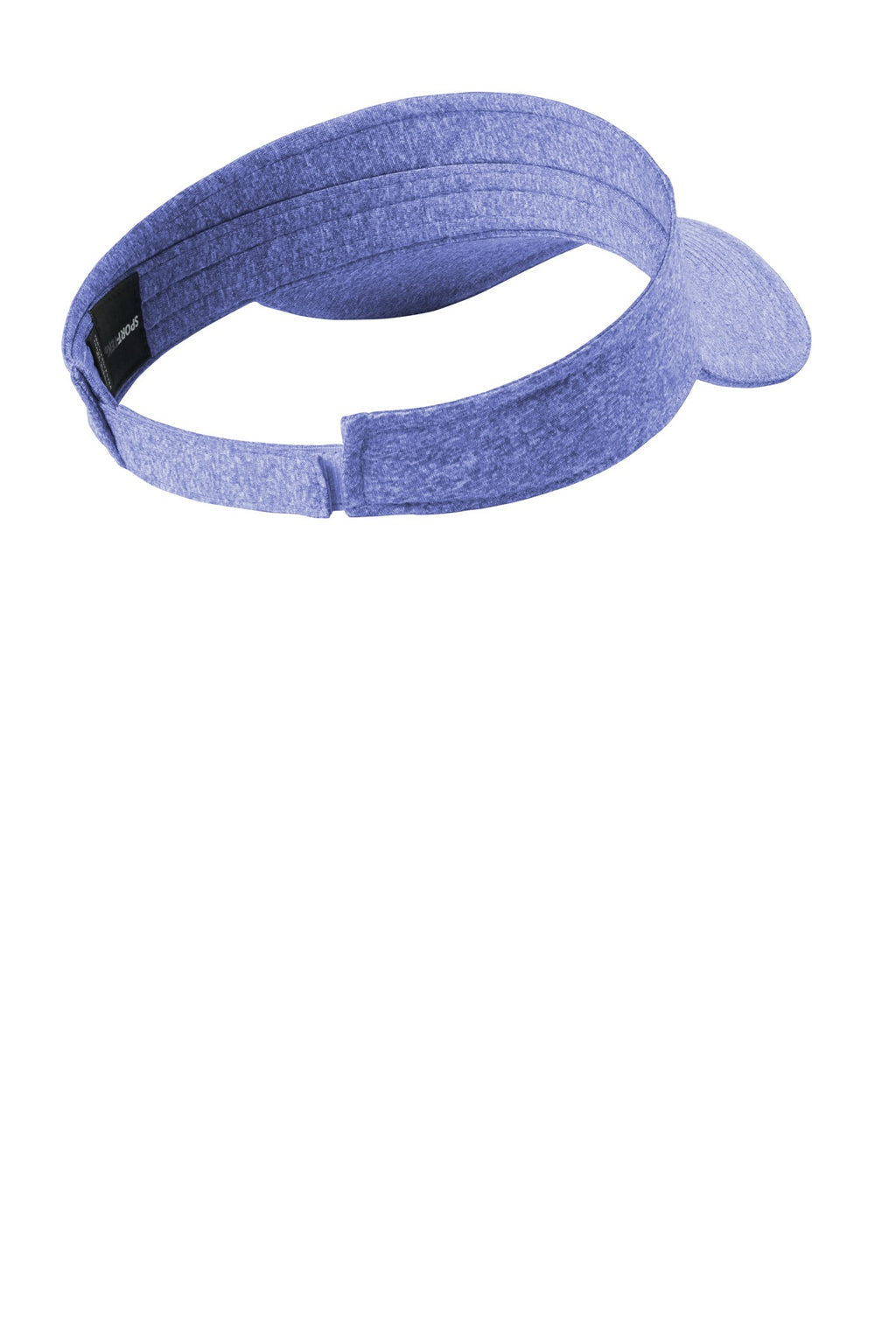DISCONTINUED Sport-Tek Contender Visor. STC45 - True Royal Heather/ True Royal Heather - back