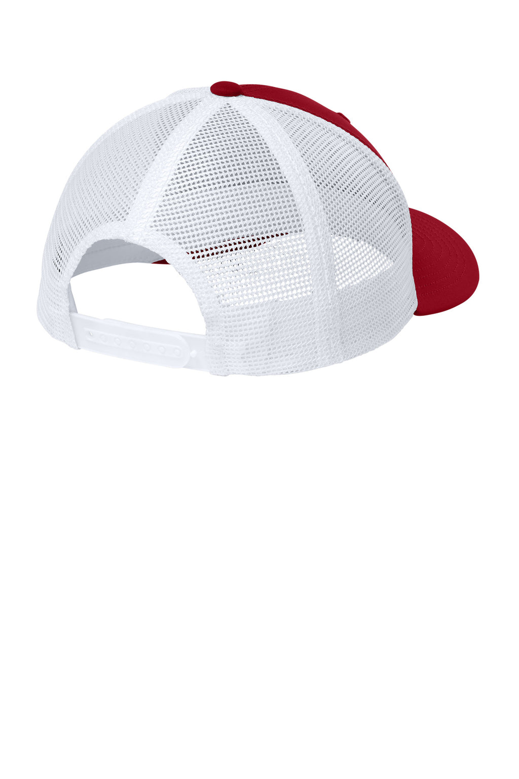 Sport-Tek Club Trucker Cap STC46 - Deep Red/ White - back