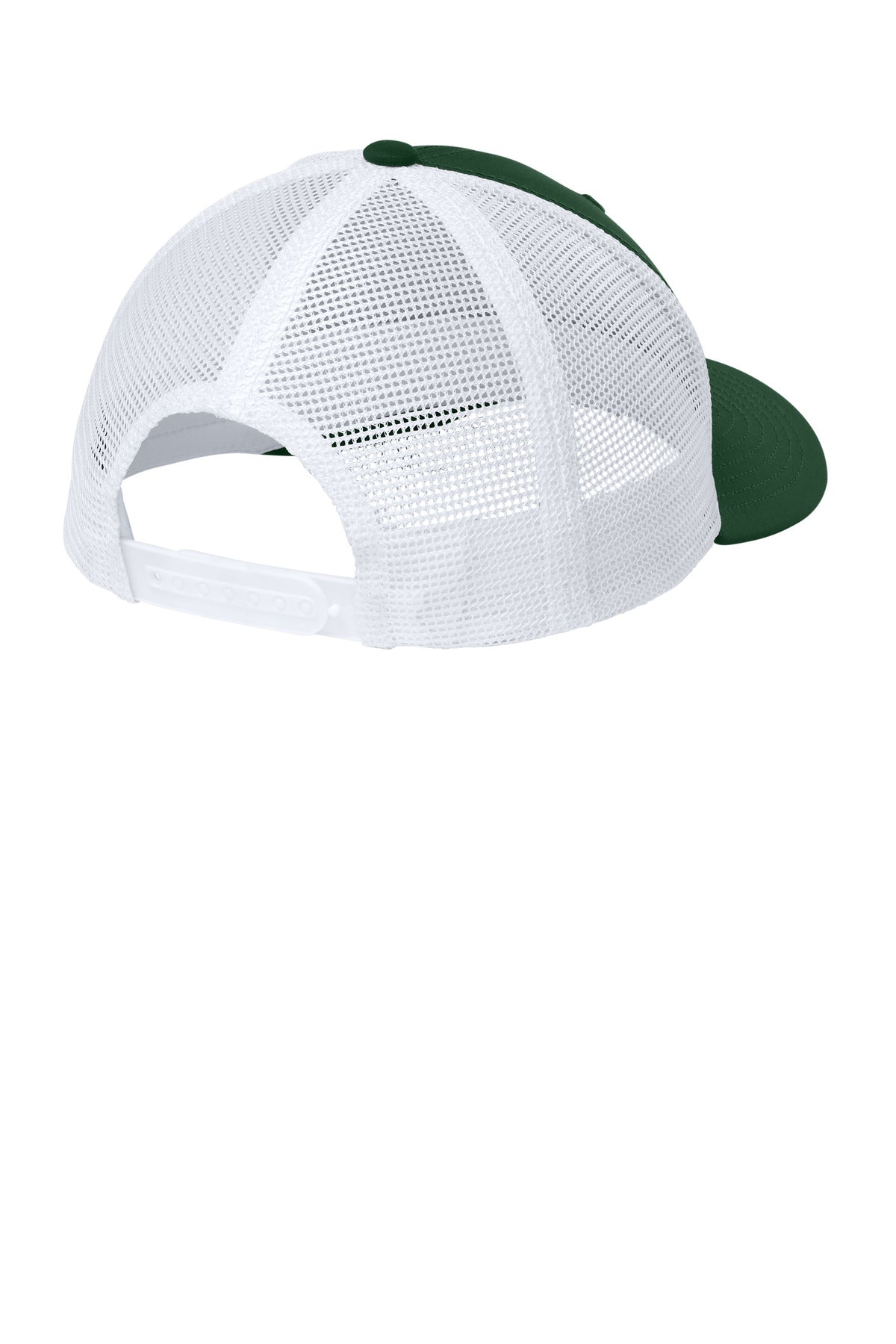 Sport-Tek Club Trucker Cap STC46 - Forest Green/ White - back