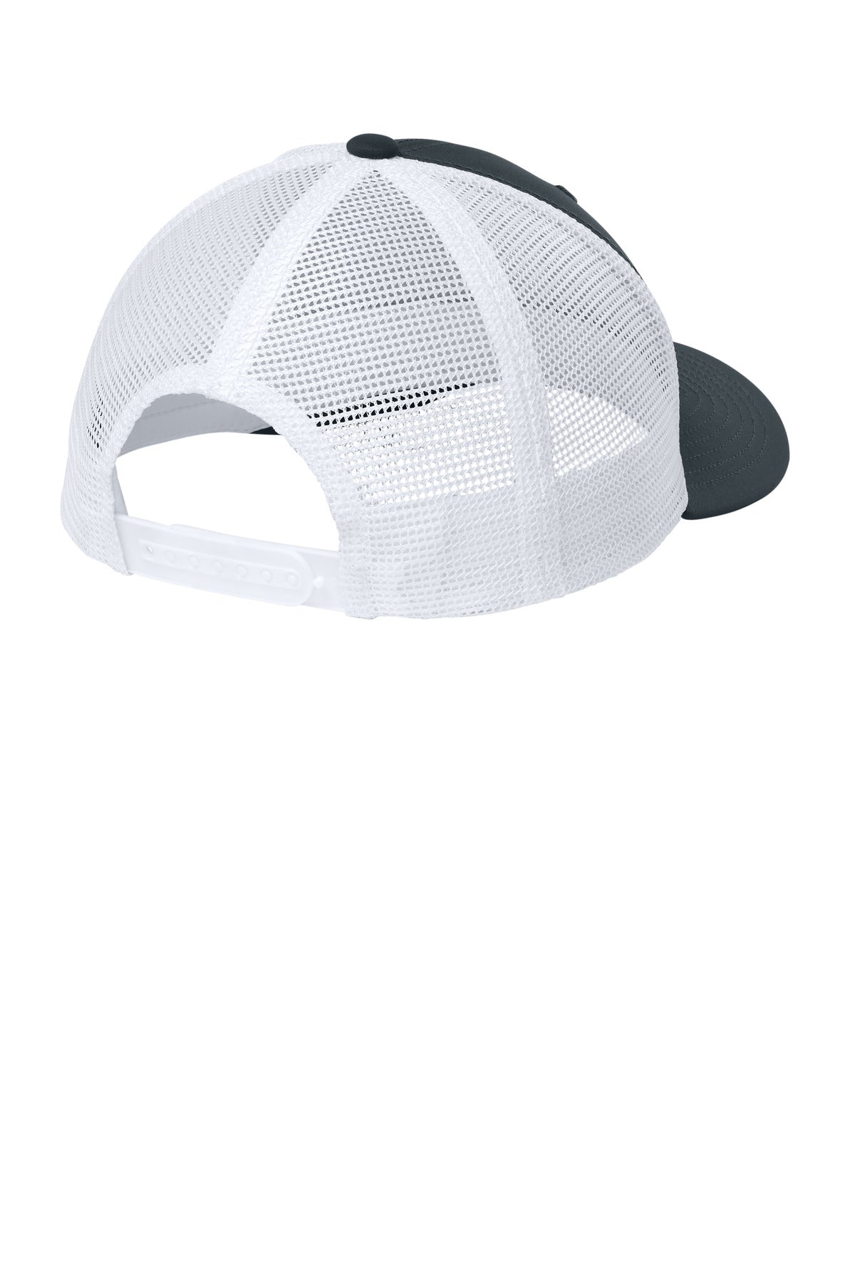 Sport-Tek Club Trucker Cap STC46 - Iron Grey/ White - back