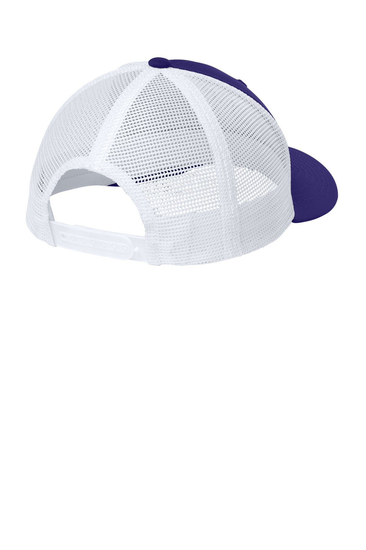 Sport-Tek Club Trucker Cap STC46 - Purple/ White - back