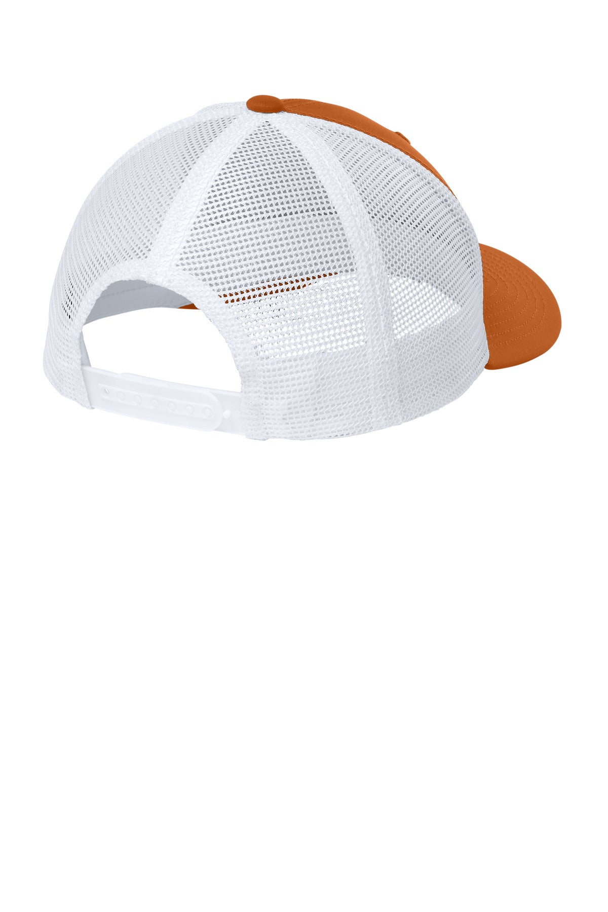 Sport-Tek Club Trucker Cap STC46 - Texas Orange/ White - back