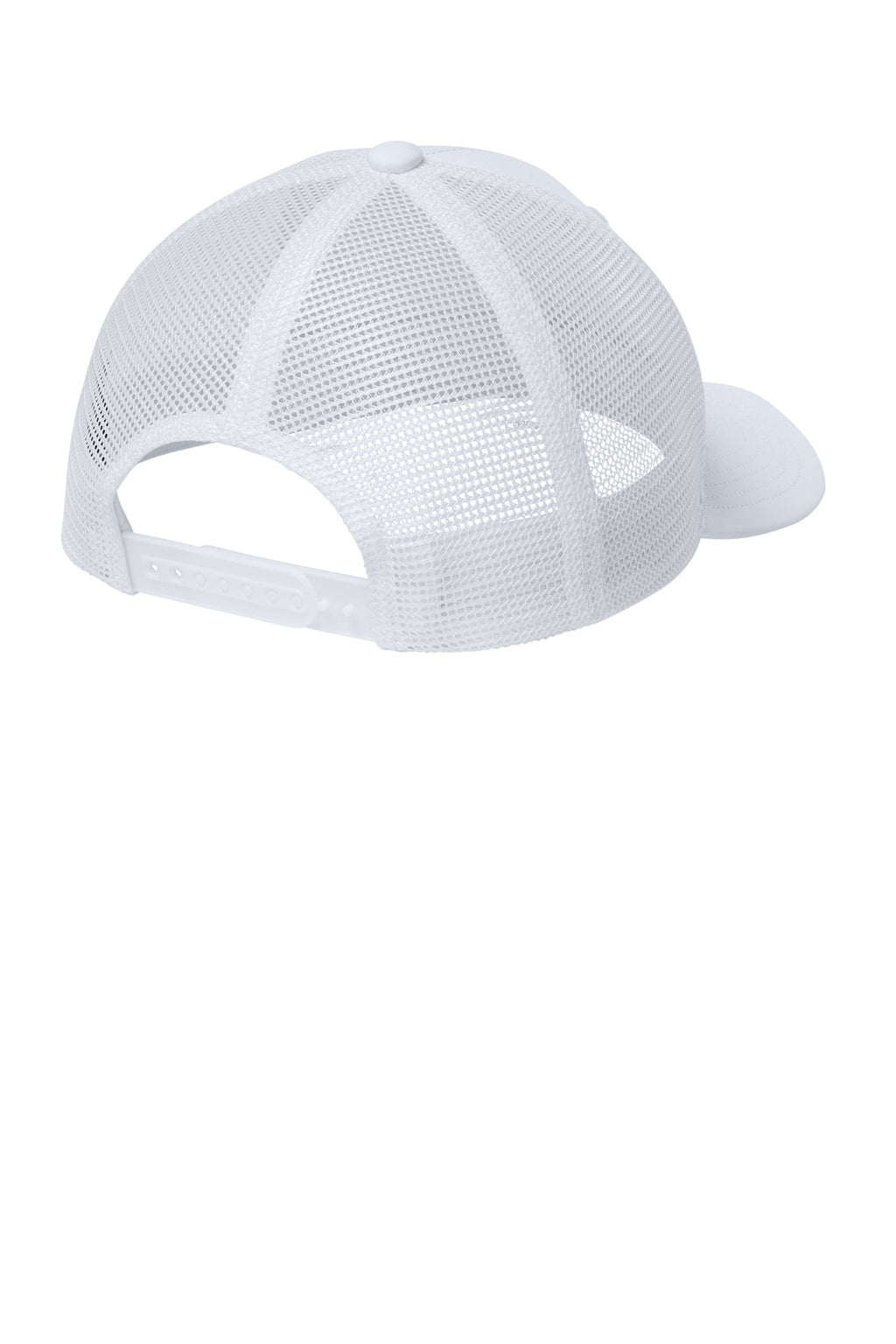 Sport-Tek Club Trucker Cap STC46 - White/ White - back