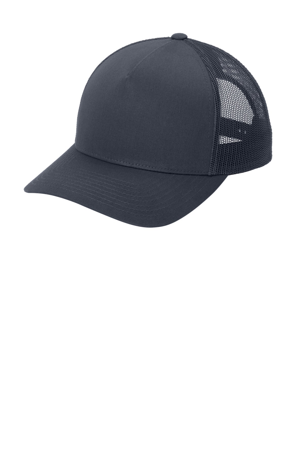 Sport-Tek YP Classics Retro Trucker 5-Panel Cap STC54 - Iron Grey/ Iron Grey - front